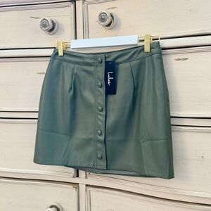 Lulus Most Fab Vegan Leather Mini Skirt